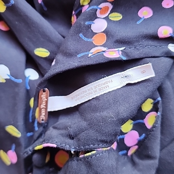 014 FREE PEOPLE Coryn Long Sleeve Mini Dress sz 6 Women's - Picture 10 of 16